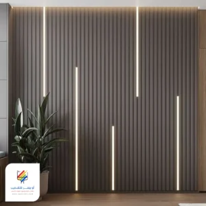 بديل الخشب مع اضاءة بجدة