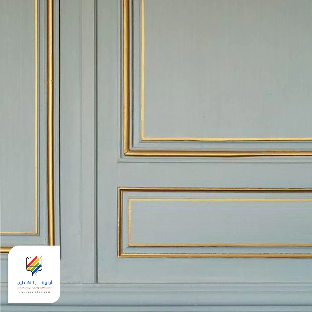 شرائح استيل ذهبي للجدران