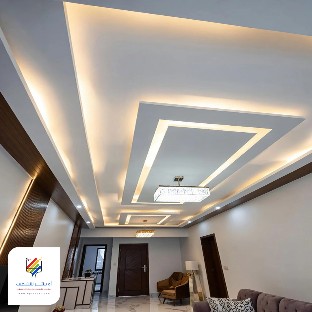 ديكور اضاءة جبس جدة