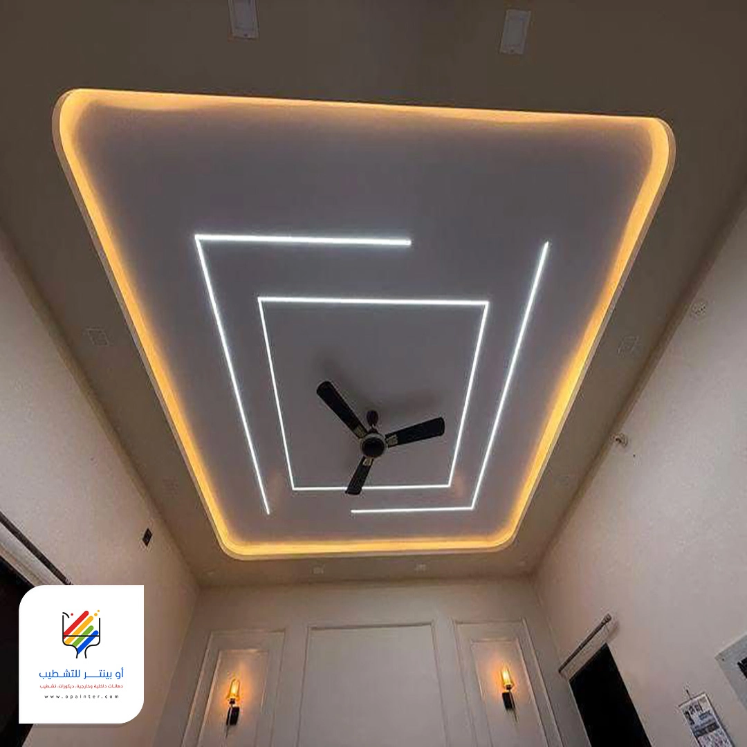 ديكور اضاءة جبس جدة