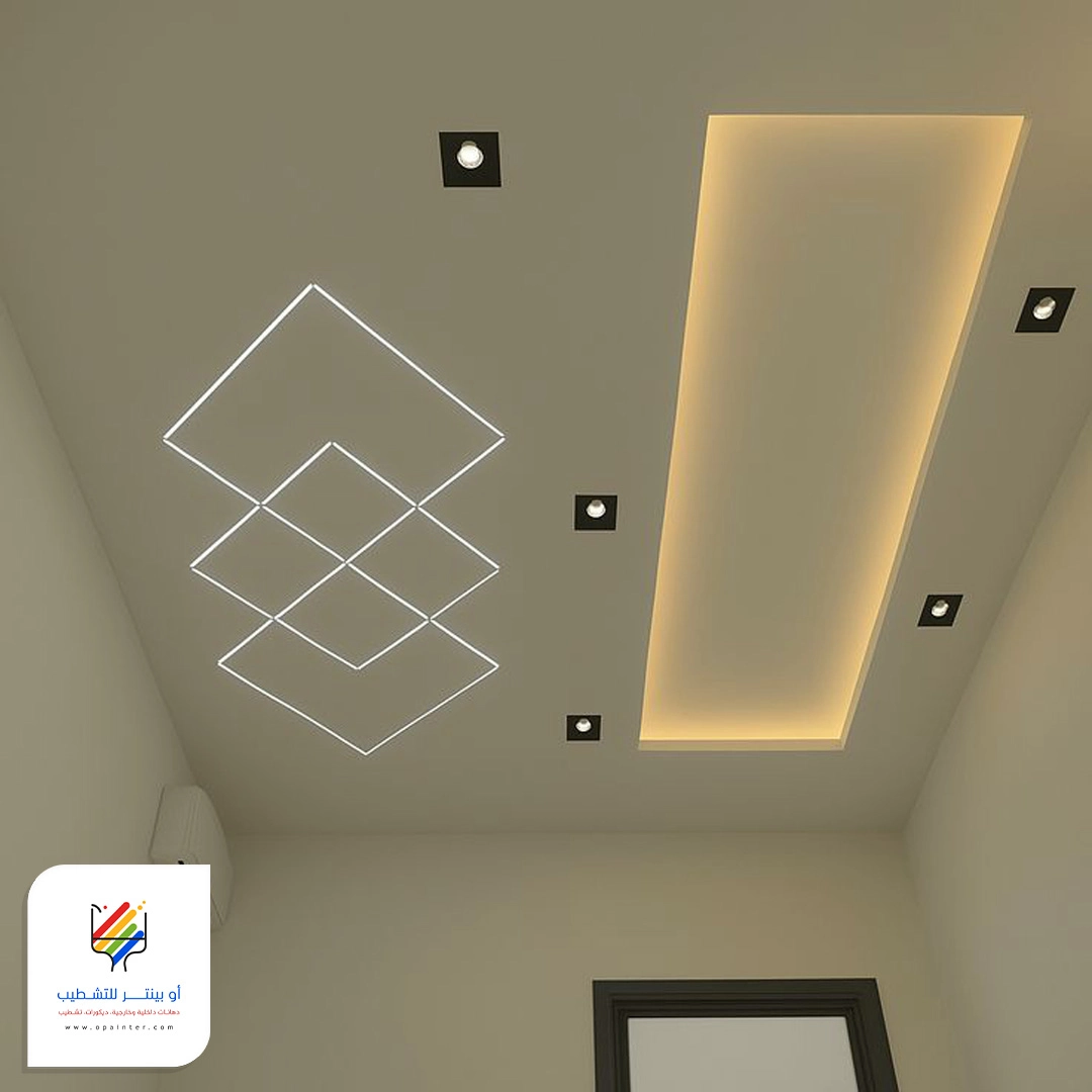 ديكور اضاءة جبس جدة