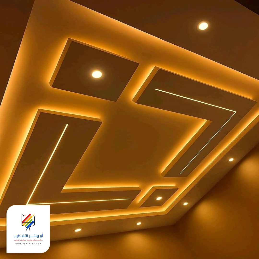 ديكور اضاءة جبس جدة