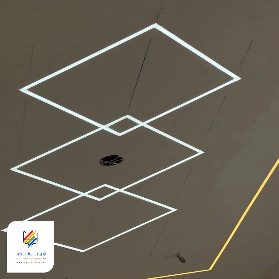 ديكور انارة سقف في جدة