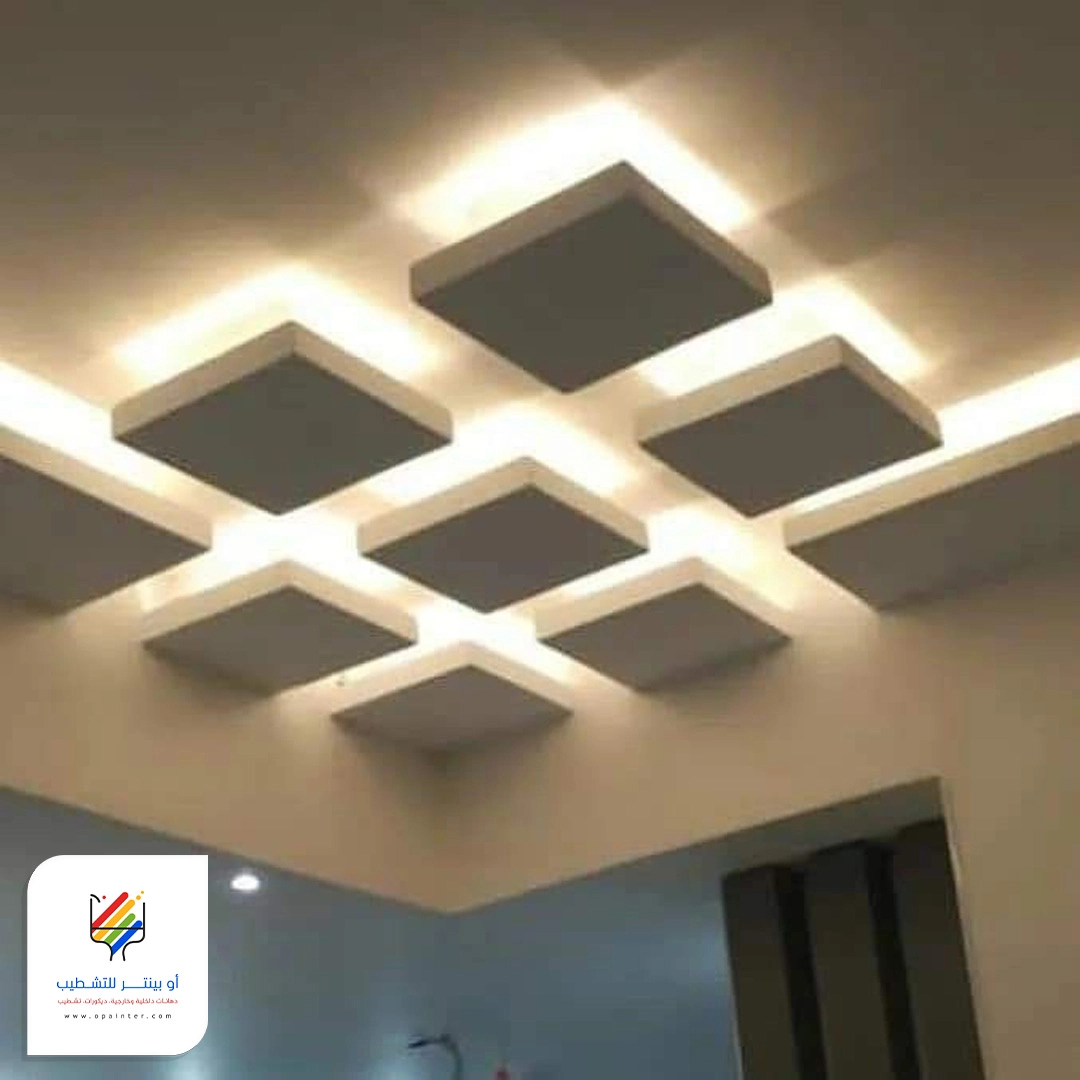 اشكال اضاءة سقف بجده